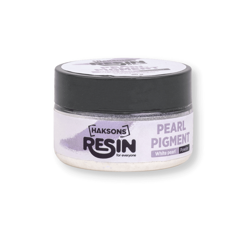 Haksons Pearl Pigments (Mica Powders) - White | for Epoxy Resin - BohriAli.com