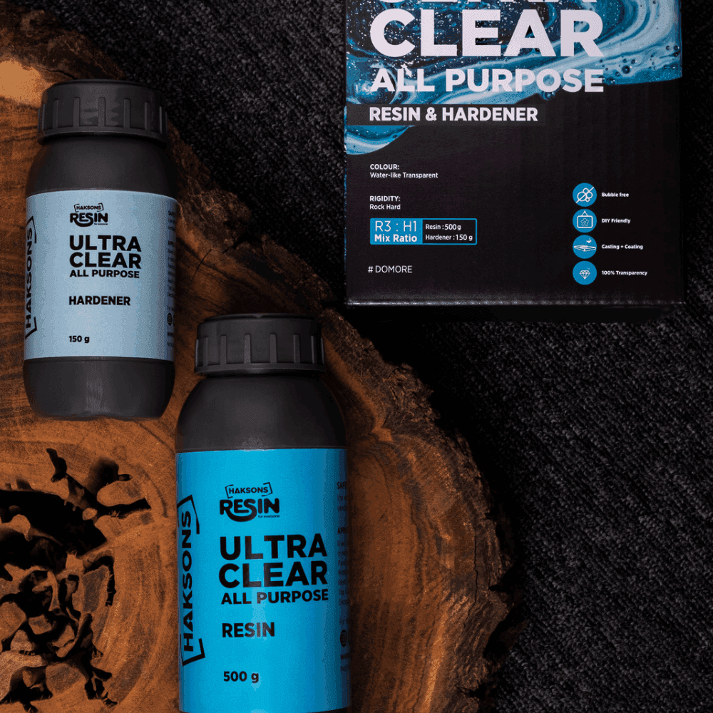 Haksons Ultra Clear All Purpose Epoxy Resin and Hardener (3:1) - BohriAli.com