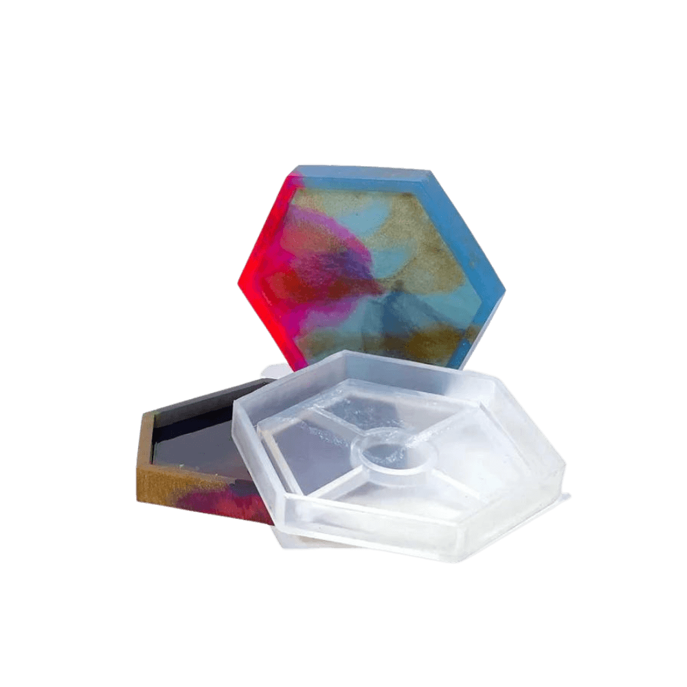 Hexagonal Trinket Mould (Coaster Mould) - BohriAli.com