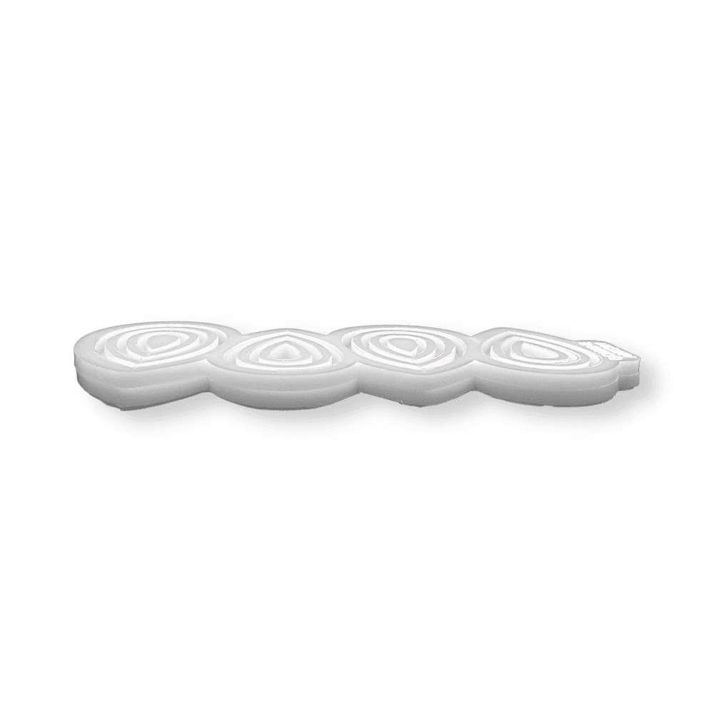J-27 - Ringed Teardrop Druzy Silicone Mould - BohriAli.com