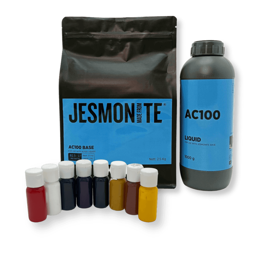 Jesmonite AC 100 + Pigments Trial Pack of 8