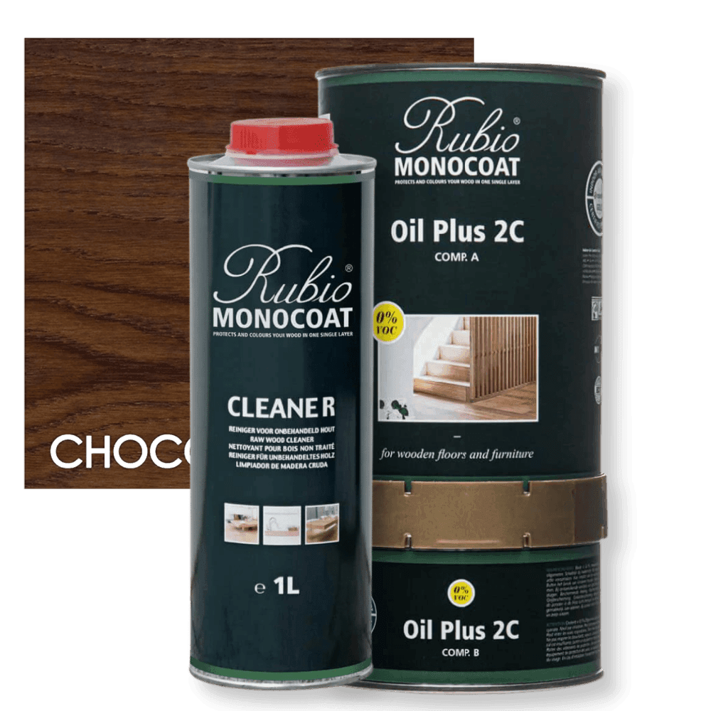 Rubio Monocoat Oil Plus 2C, Pure + Cleaner (Combo pack of 230 ml) - BohriAli.com