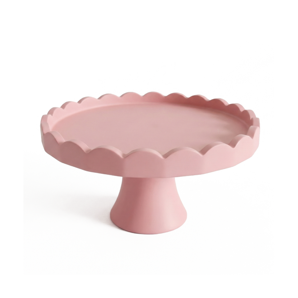 Scallop Rim Cake Stand  (2-Piece Set) Mould