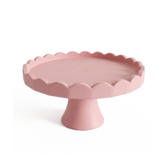Scallop Rim Cake Stand Silicone Mould (2-Piece Set) |  For Concrete | Jesmonite®️| Resin