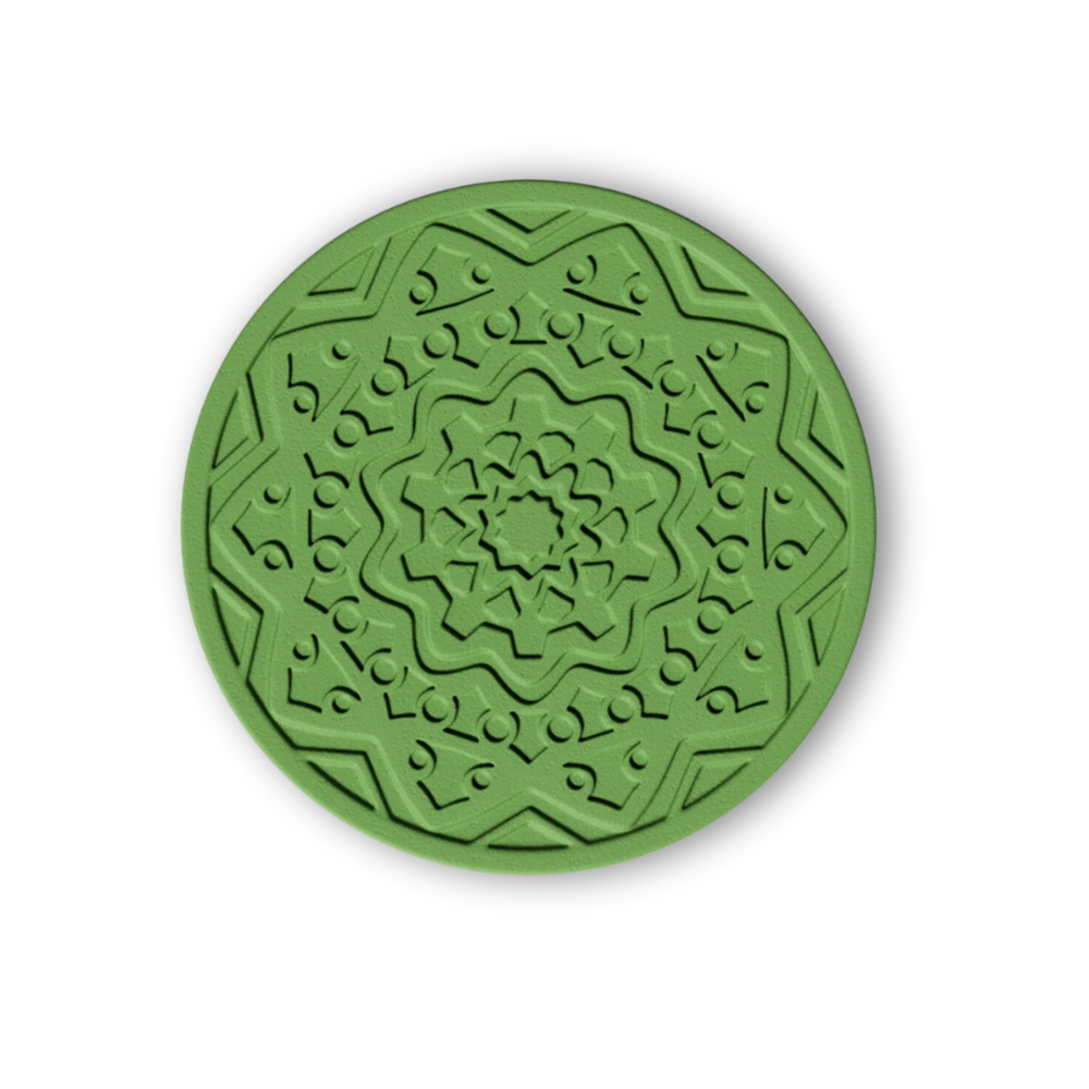 Boowan Nicole: Pattern Concrete Coaster Silicone Mold