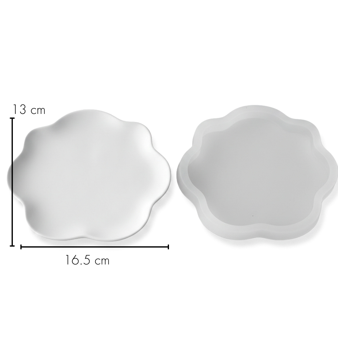 Wavy Edge Collection Silicone Moulds |  For Concrete | Jesmonite®️| Resin