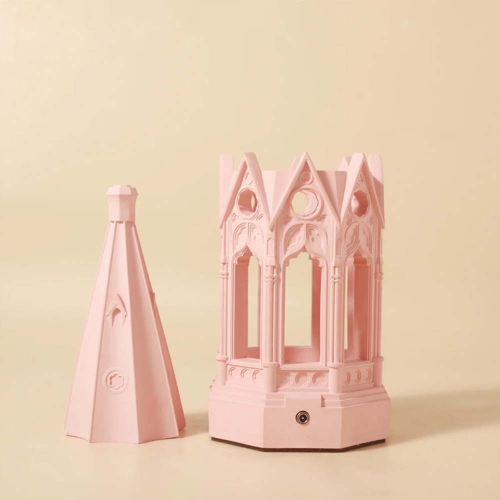 Boowan Nicole:Gothic Revival Architecture Dimmable Rechargeable Table Lamp Silicone Mold and Accessories