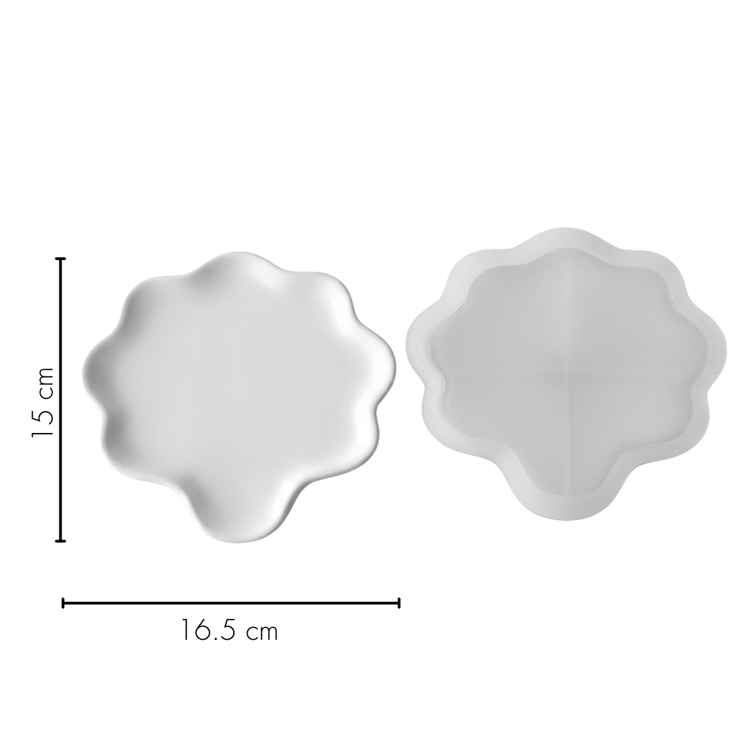 Wavy Edge Collection Silicone Moulds |  For Concrete | Jesmonite®️| Resin