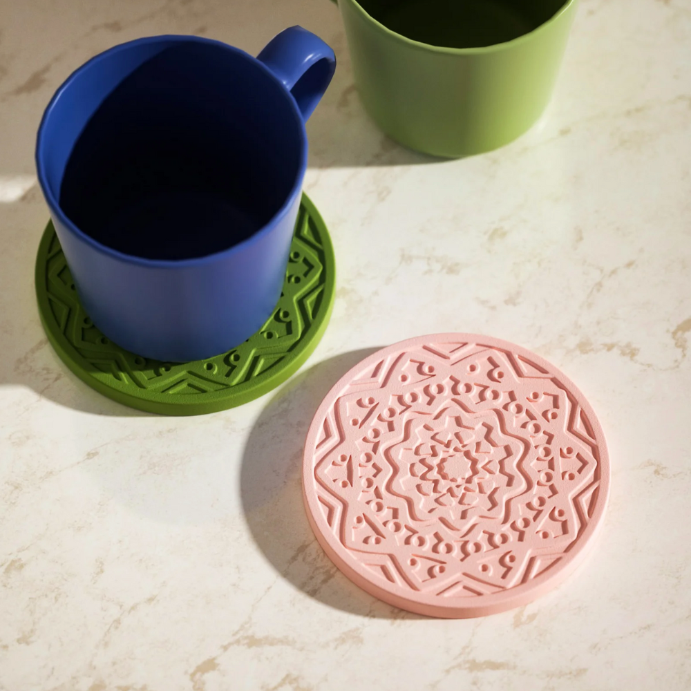 Boowan Nicole: Pattern Concrete Coaster Silicone Mold