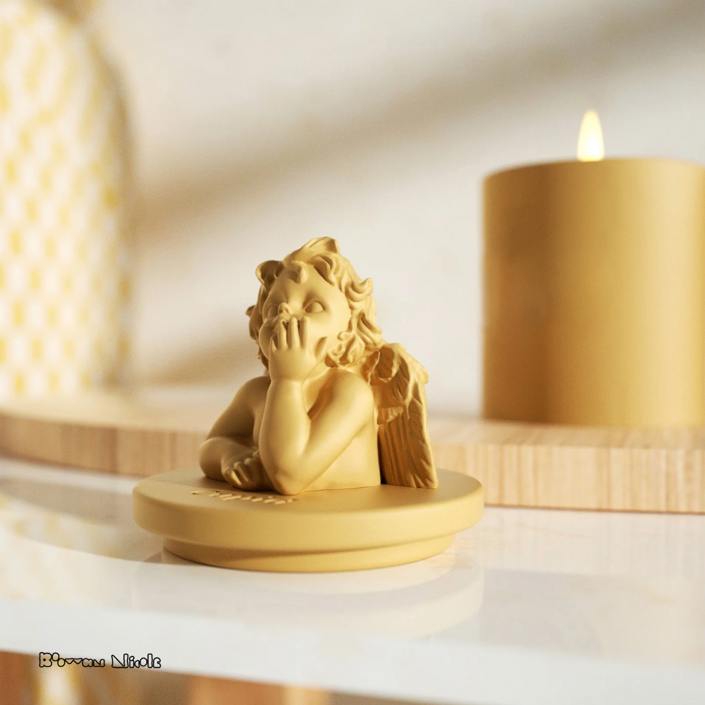 Boowan Nicole: Mythology Sculptures CUPID Concrete Candle Jar Silicone Mould