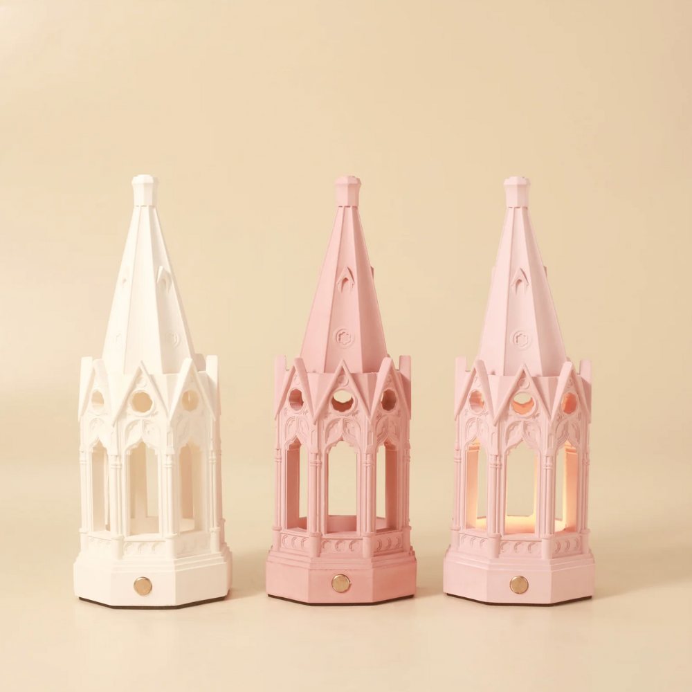 Boowan Nicole:Gothic Revival Architecture Dimmable Rechargeable Table Lamp Silicone Mold and Accessories