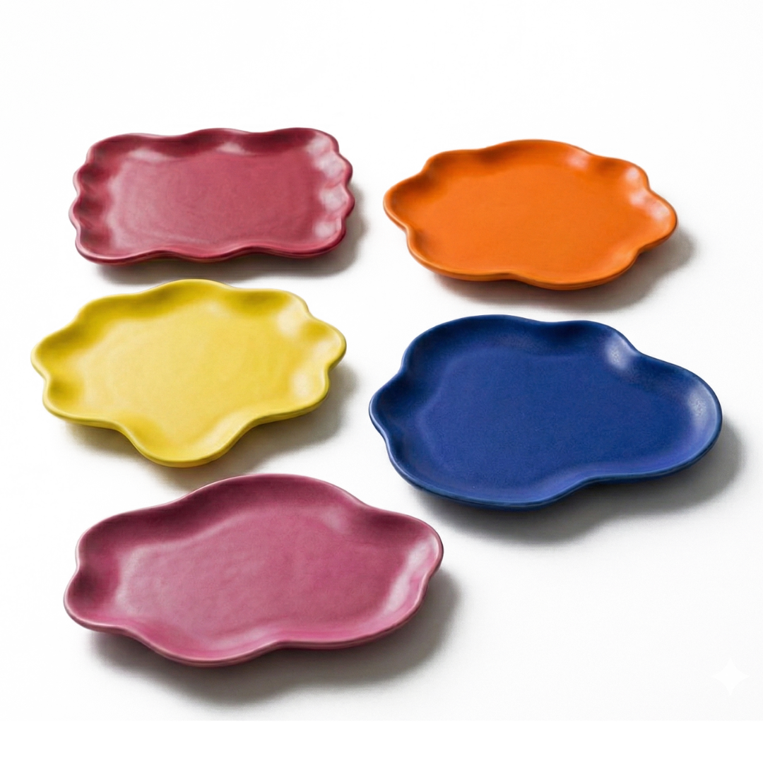 Wavy Edge Collection Silicone Moulds |  For Concrete | Jesmonite®️| Resin