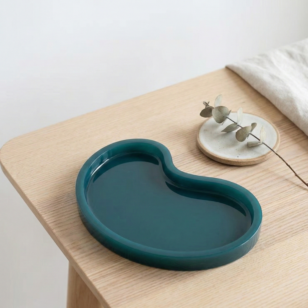 Bean Shape Large Tray Silicone Mould |  For Concrete | Jesmonite®️| Resin