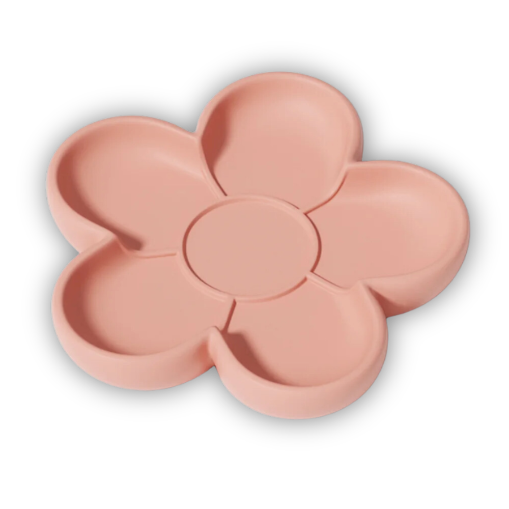 Kishkreations X Boowan Nicole:  Gentle Flora Blossom Rimmed Tray Silicone Mold