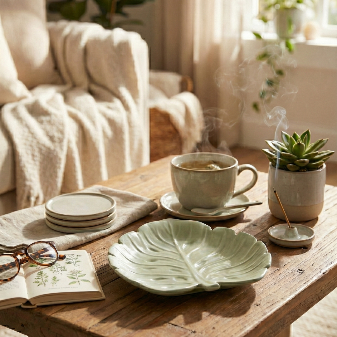 Monstera Leaf Trinket Dish Silicone Mould |  For Concrete | Jesmonite®️| Resin