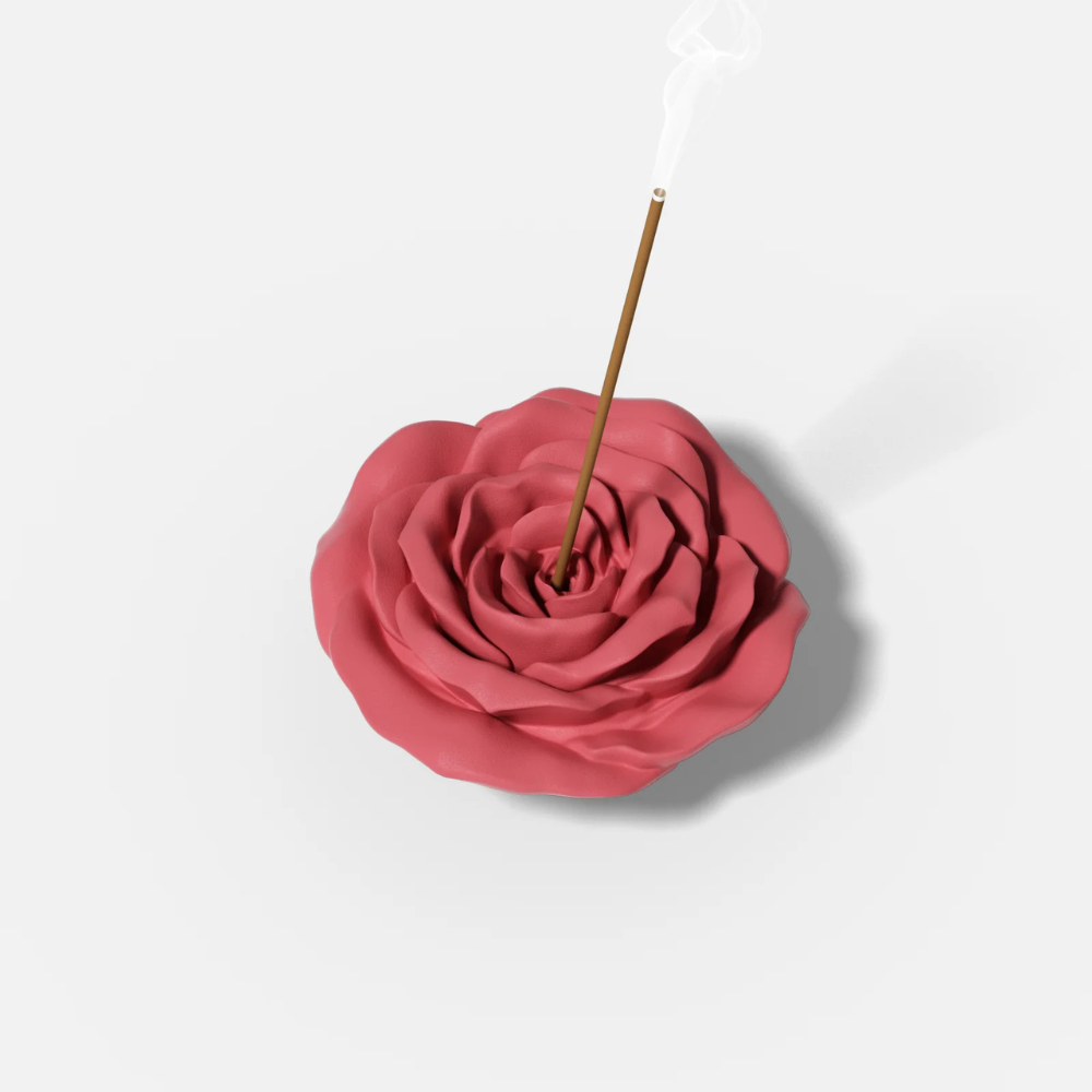 Boowan Nicole: Serene Rose Incense Holder Silicone Mold