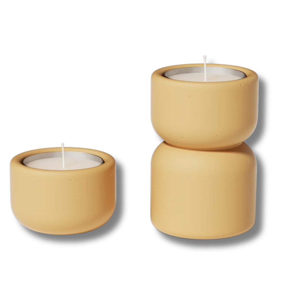 Boowan Nicole: Serenity Stacked Tealight Candle Holder Silicone Mould