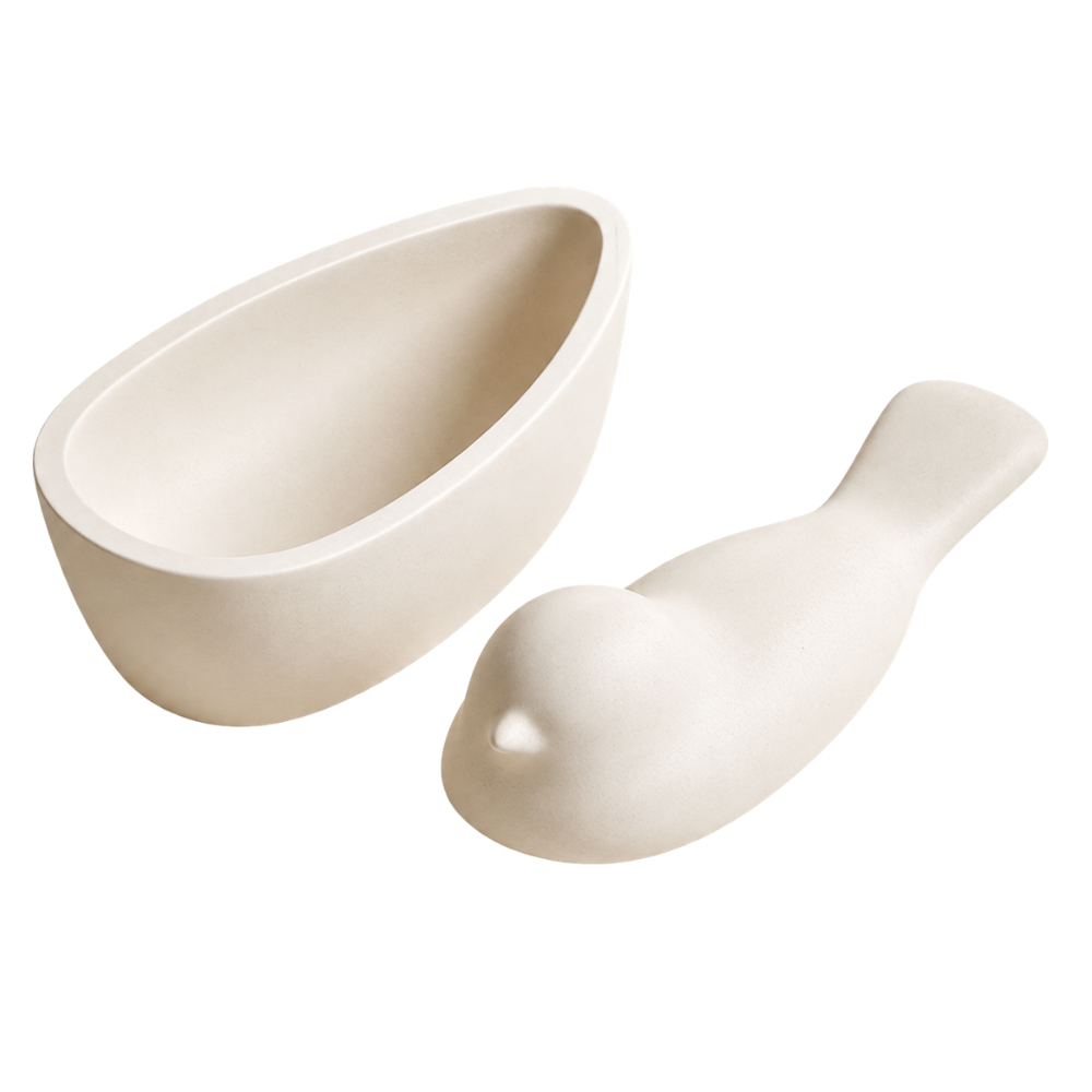 Minimal Bird Trinket Box Silicone Mould |  For Concrete | Jesmonite®️