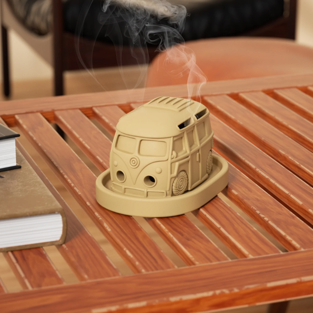 Boowan Nicole: Kombi Vintage Camper Van Incense Burner Silicone Mold