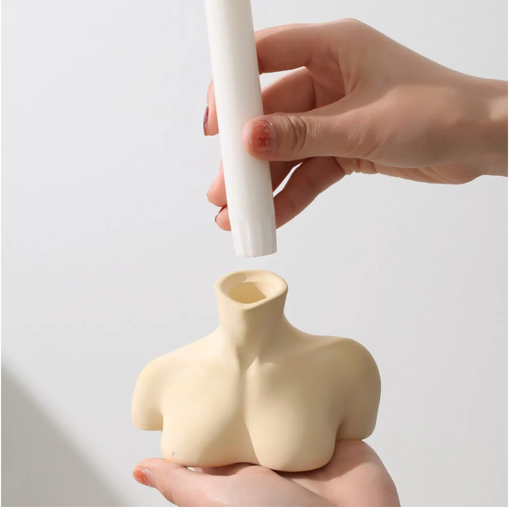 Boowan Nicole: Sexy Body Taper Candle Holder Silicone Mold