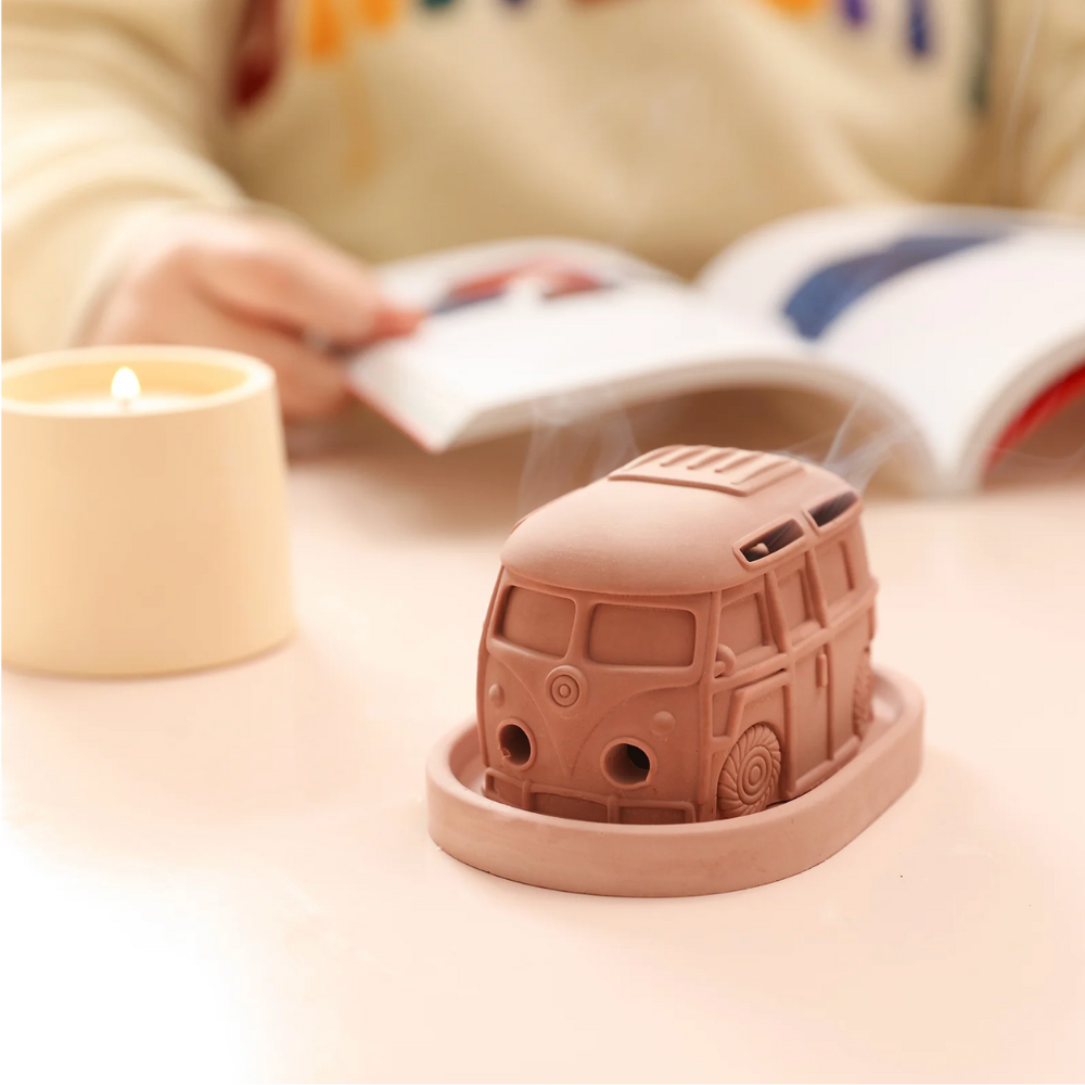 Boowan Nicole: Kombi Vintage Camper Van Incense Burner Silicone Mold