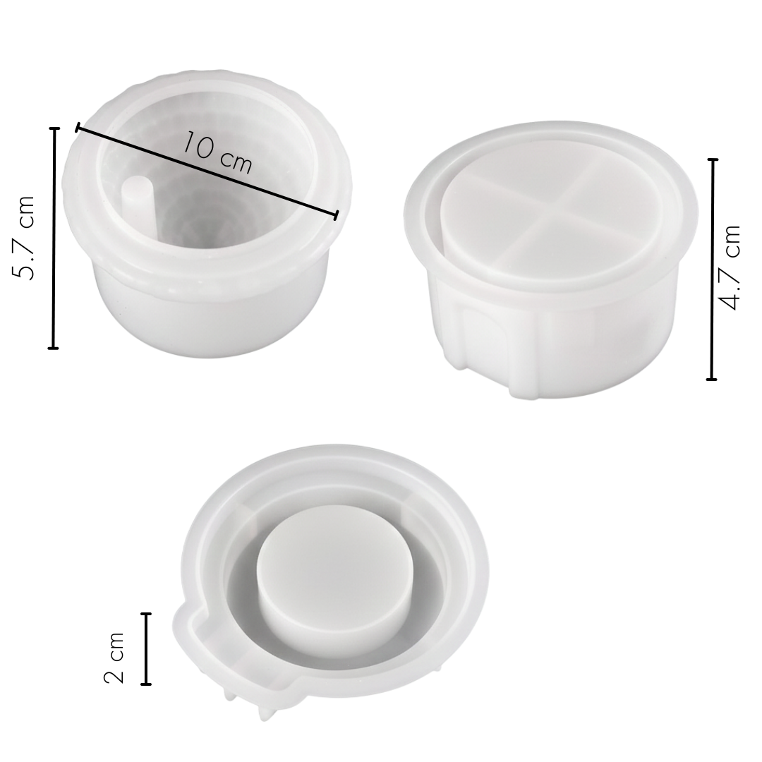 Chimney House Tea-light / Incense Silicone Mould  |  For Concrete | Jesmonite®️| Resin