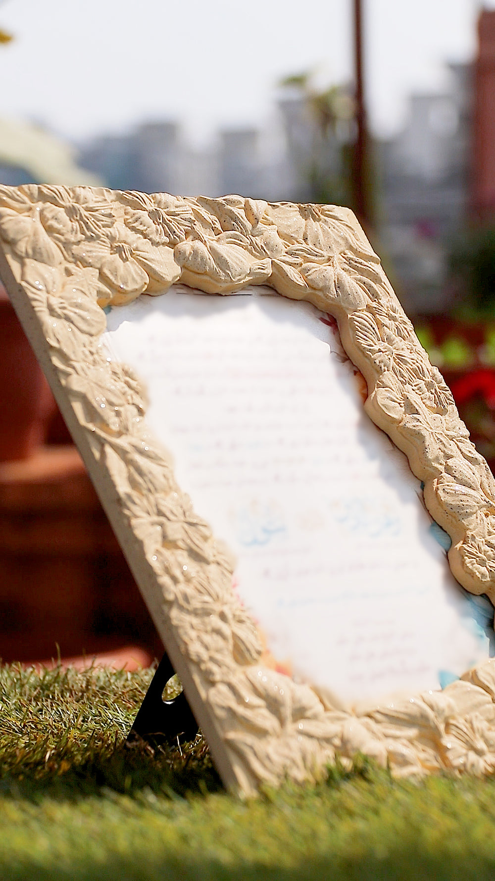 Handcrafted Jesmonite Invitation Frames