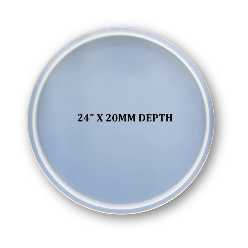 Eco-mould: 24 inch Round Silicone Mould (24" x 30 mm)