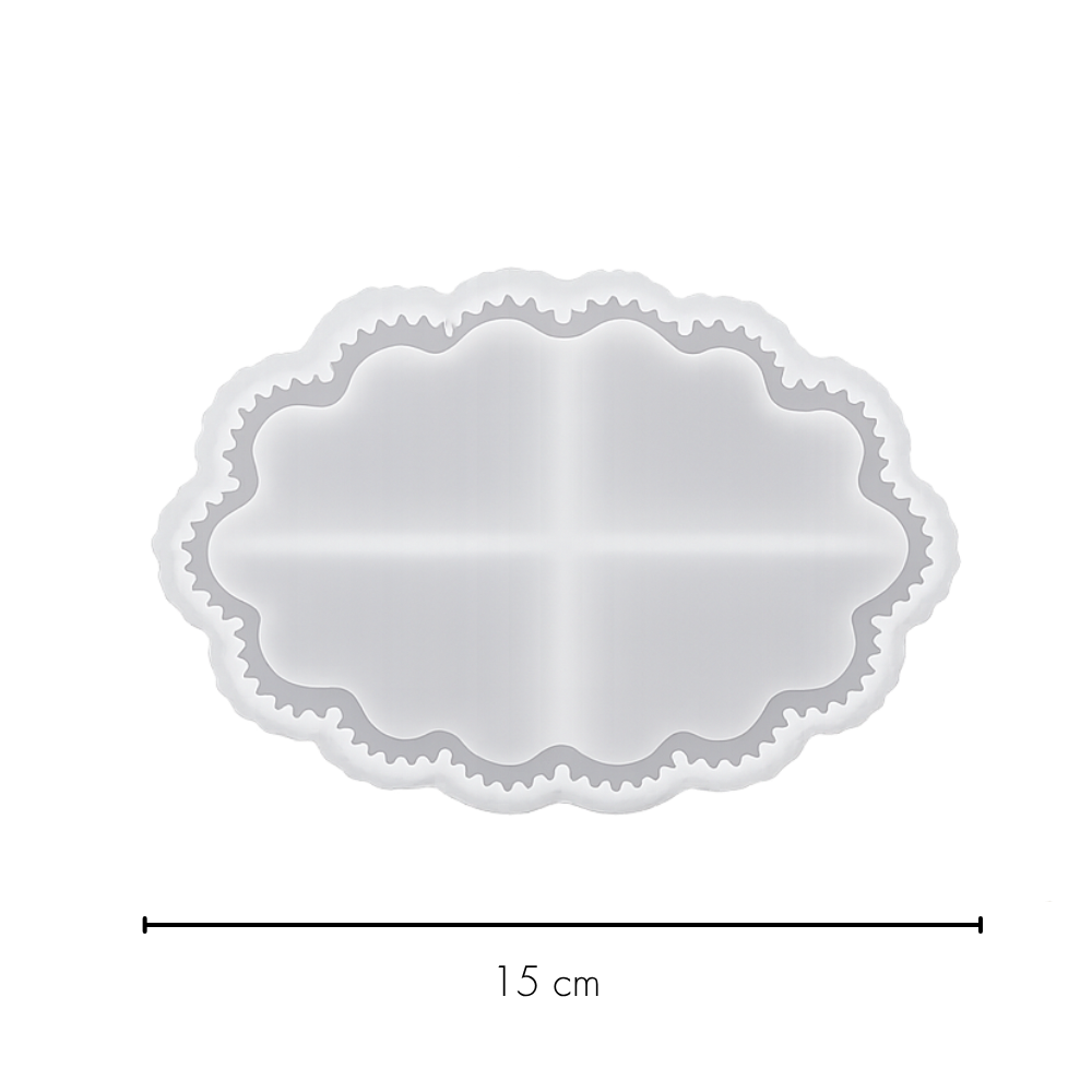 Heart Ribbed Candle Holder & Tray Silicone Mould |  For Concrete | Jesmonite®️