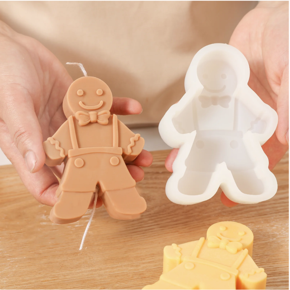 Boowan Nicole: The Gingerbread Baby Silicone Candle Mold