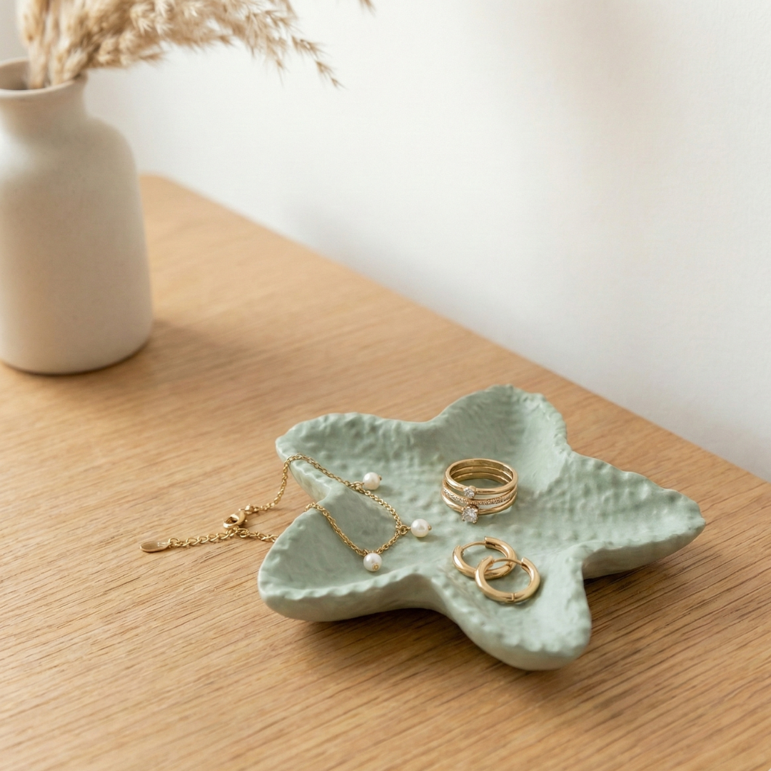 Starfish Trinket Dish Silicone Mould |  For Concrete | Jesmonite®️| Resin