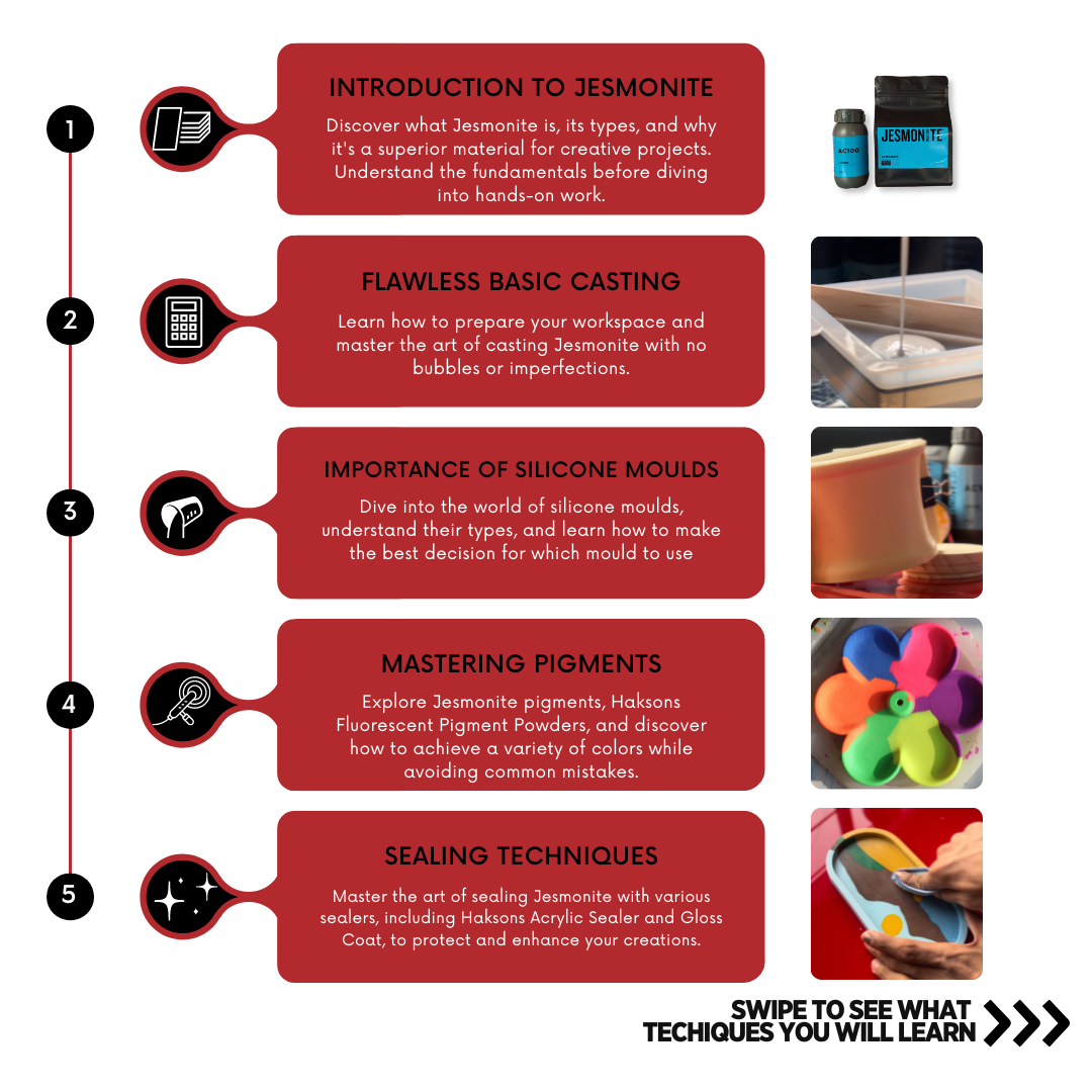 Master Jesmonite AC100: Creative Techniques for Art & Design | E-course