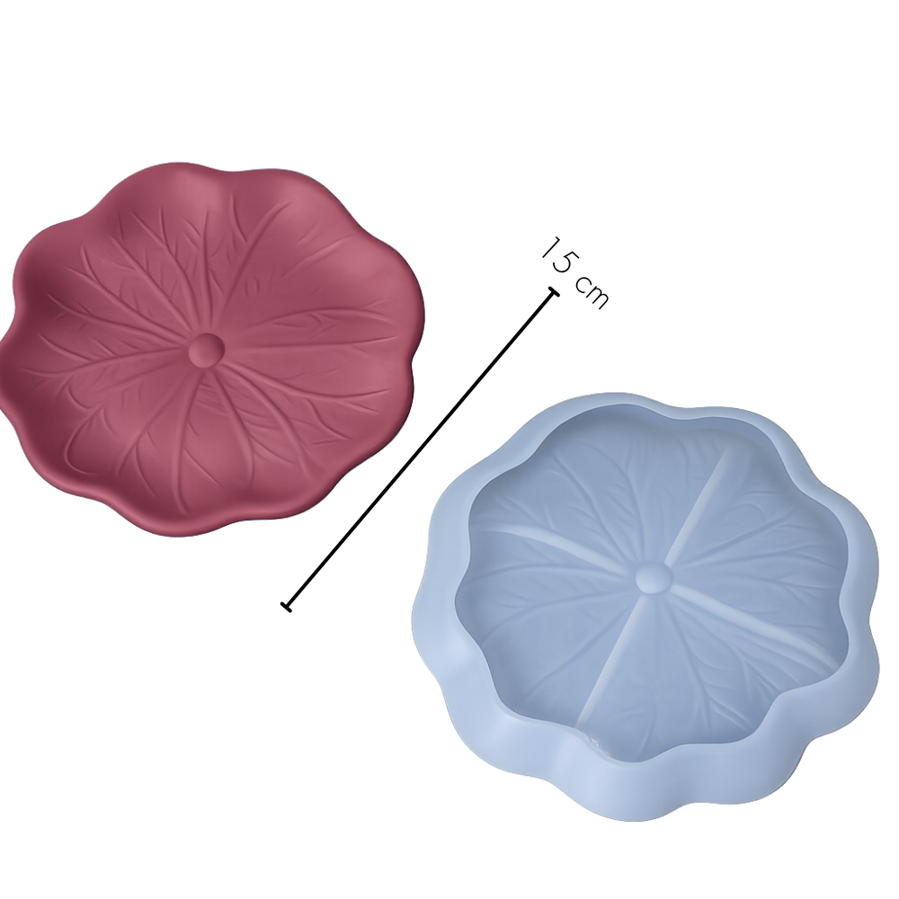 Leaf & Flower Trinket Tray Silicone Mould Collection for Concrete | Jesmonite®️| Resin