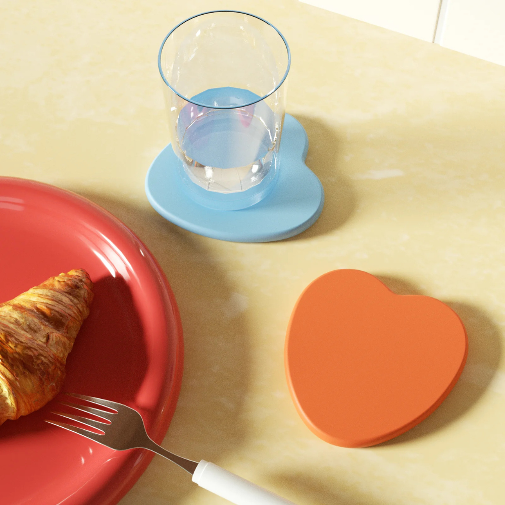 Boowan Nicole: Bubbly Heart Coaster Silicone Mold