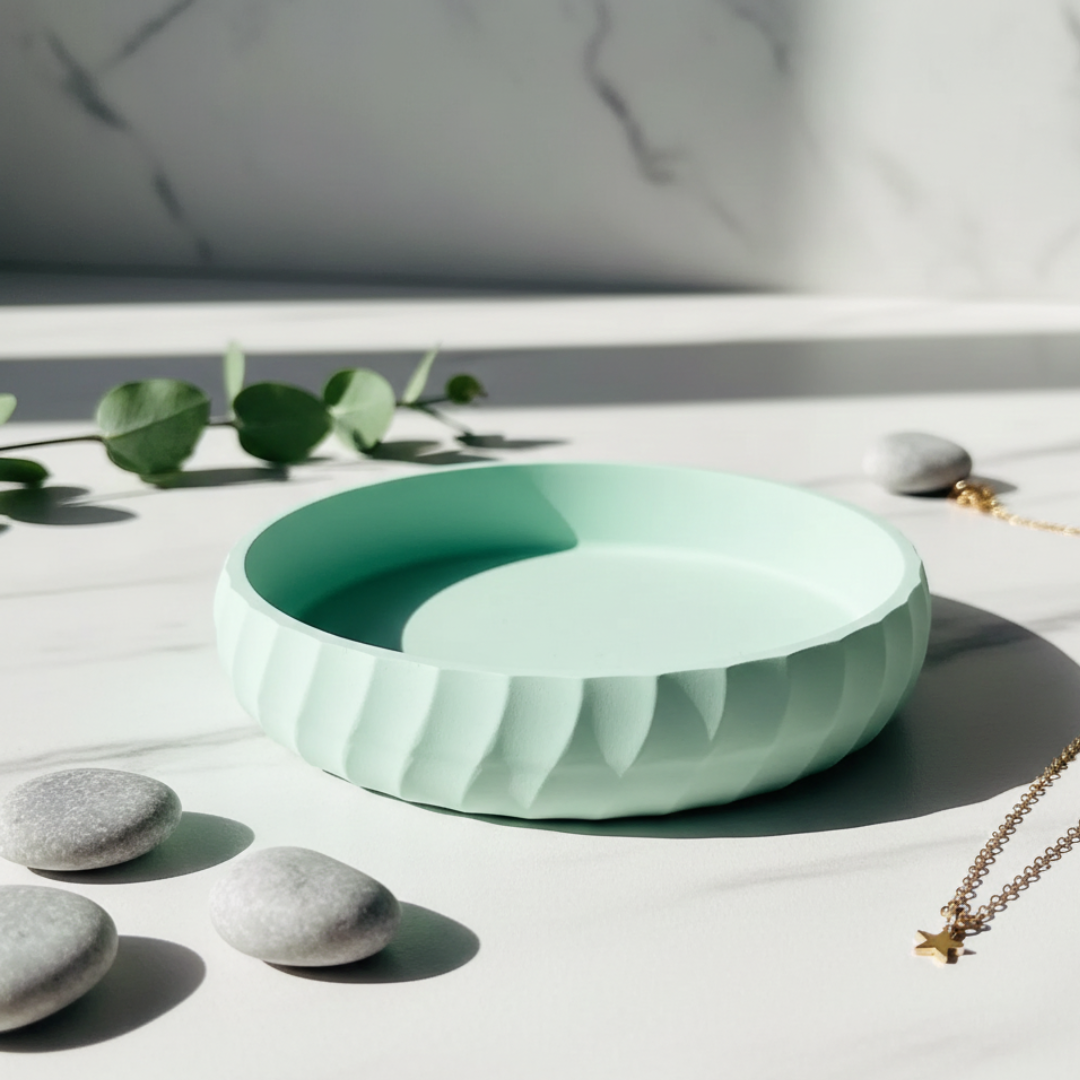 Circle Wave Edge Bowl Silicone Mould |  For Concrete | Jesmonite®️| Resin
