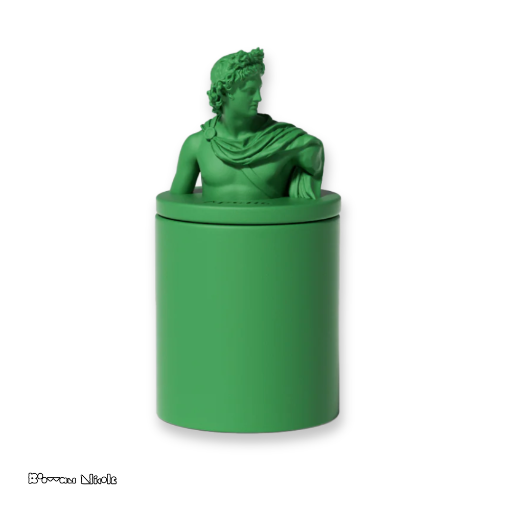 Boowan Nicole: Mythology Sculptures APOLLO Concrete Candle Jar Silicone Mould