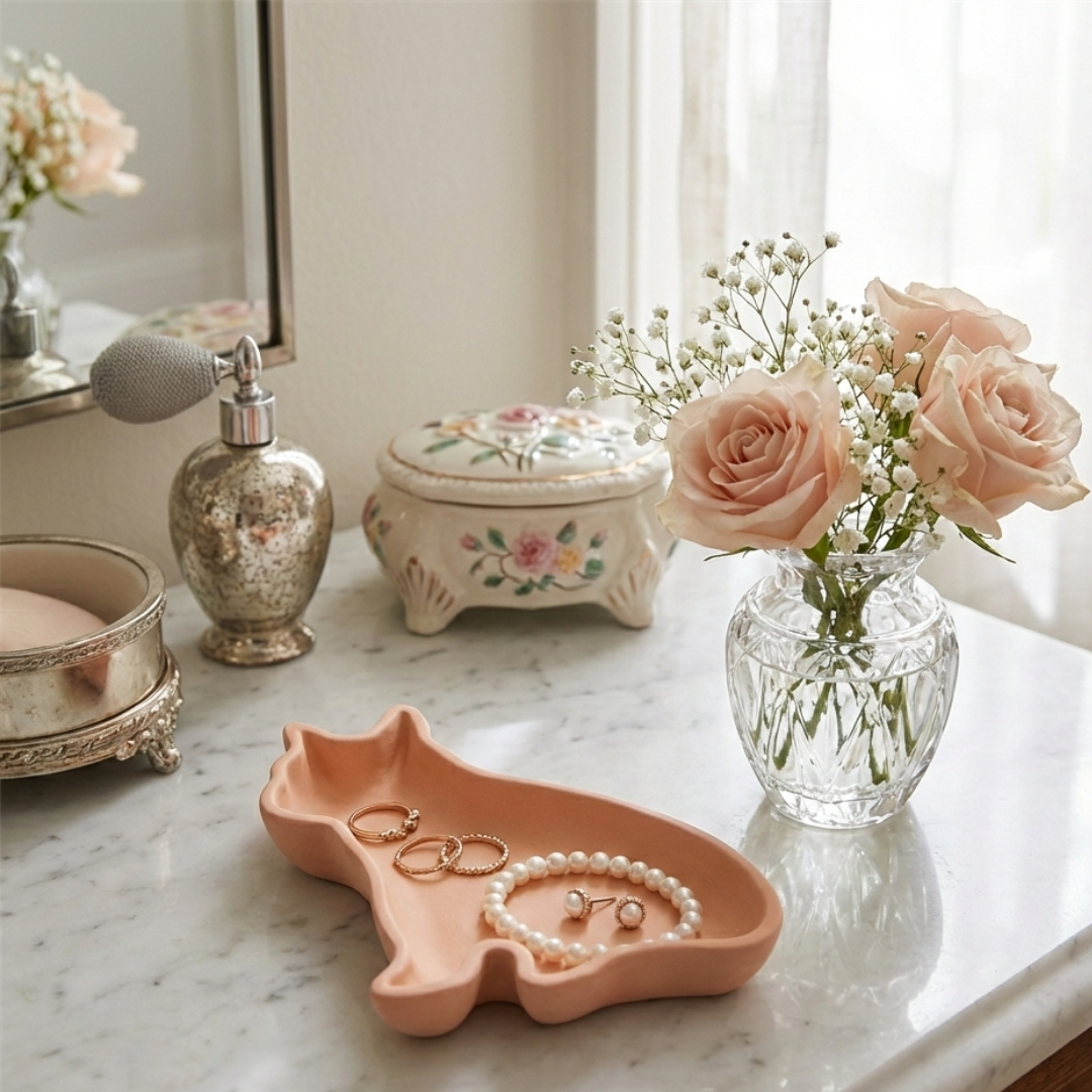 Cat Trinket Dish Silicone Mould |  For Concrete | Jesmonite®️| Resin