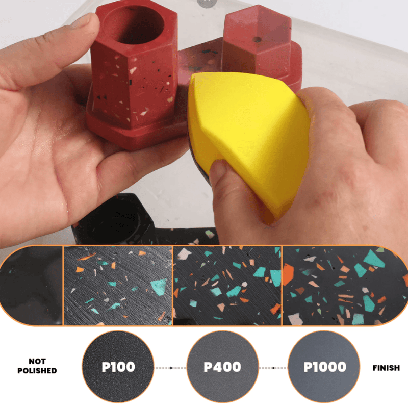 Handheld Sander for Jesmonite Concrete