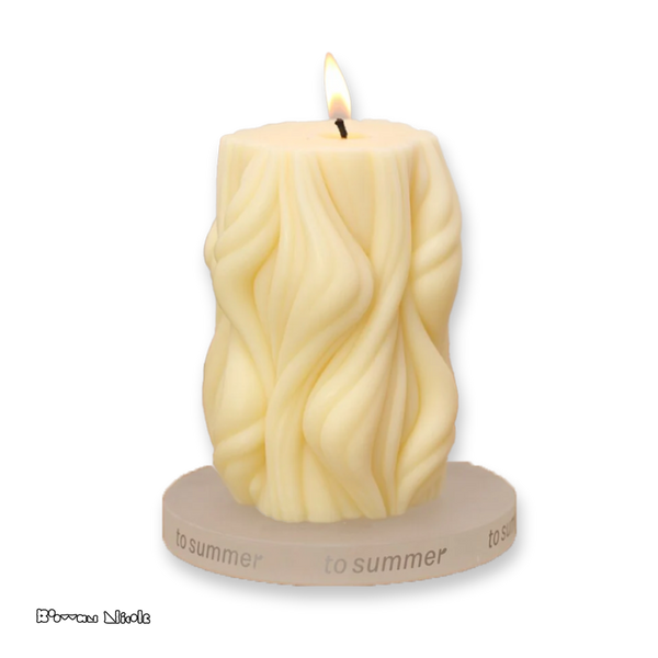 Ribbed Pillar Candle Silicone Mold – Boowan Nicole