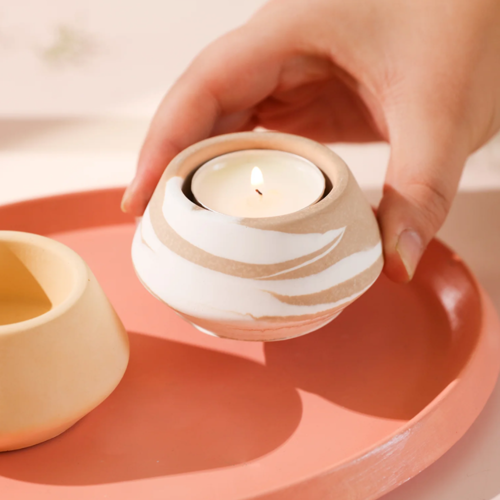 Boowan Nicole: Zen Stone Tealight Candle Holder Silicone Mould