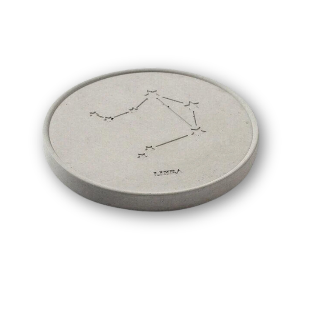 Boowan Nicole: 12-Pieces Zodiac Sign Concrete Coasters Silicone Mold