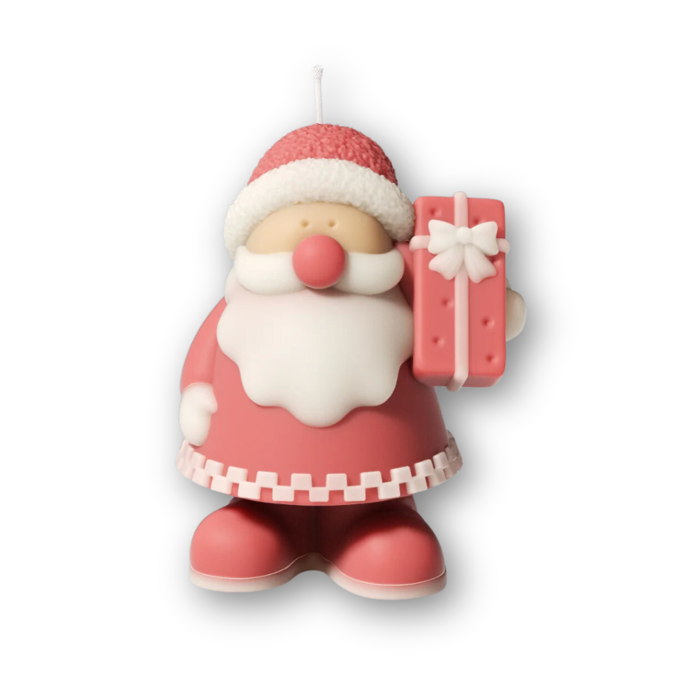 Boowan Nicole: Gift-Giving Santa Claus Candle Mold