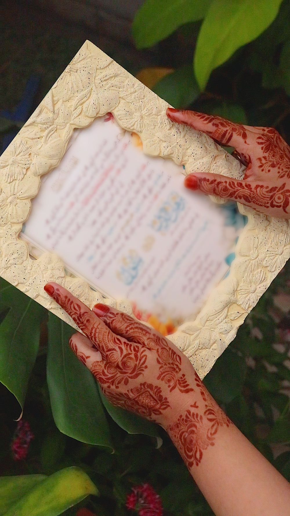 Handcrafted Jesmonite Invitation Frames