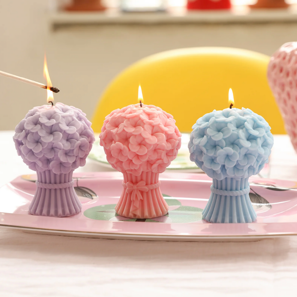 Boowan Nicole: Bouquet Flourishing Candle Silicone Mould Collection