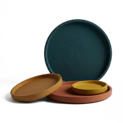 Simple Round Trinket Tray Silicone Mould (15 - 30 cm) |  For Concrete | Jesmonite®️| Resin