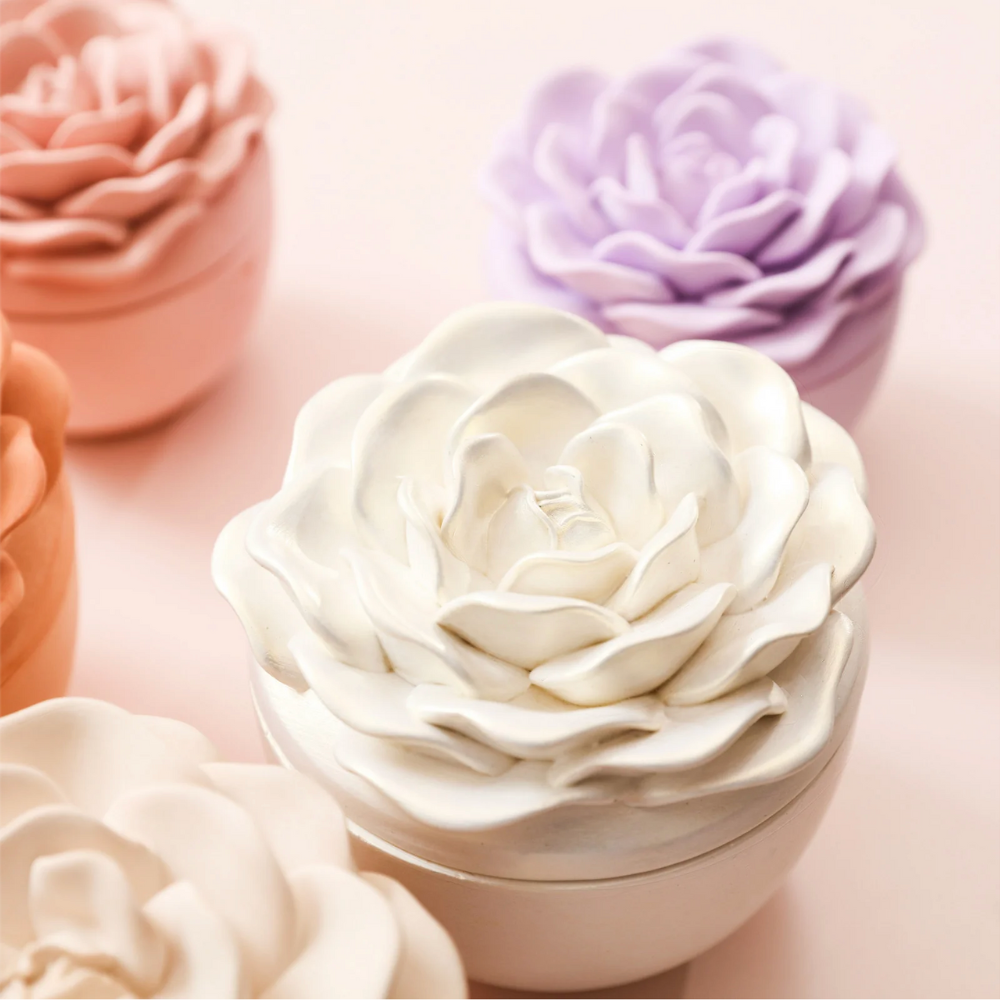 Boowan Nicole: Crowning Rose Candle Jar Silicone Mold  - 3.5 Oz / 7 Oz