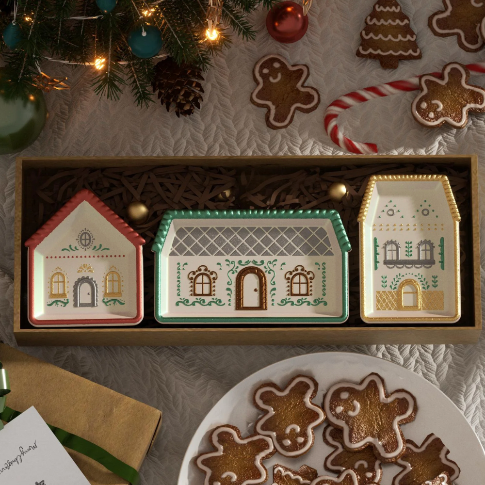 Boowan Nicole: Gingerbread Cottage Tray Silicone Mold Collection