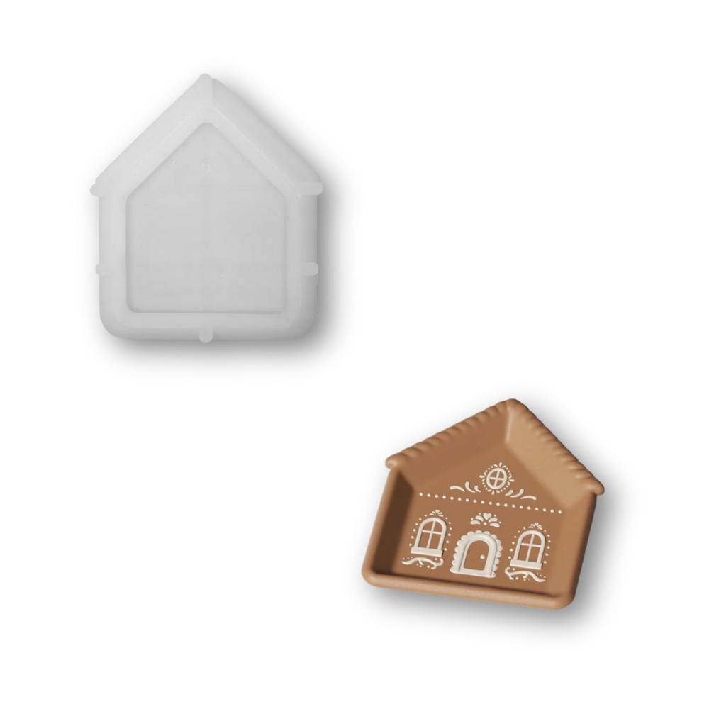 Boowan Nicole: Gingerbread Cottage Tray Silicone Mold Collection