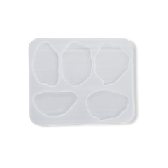 Eco-Mould: Set of 5 Agate Coaster Silicone Mould - BohriAli.com