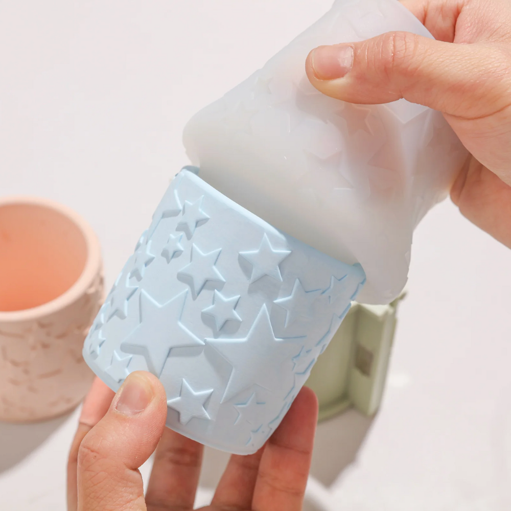 Boowan Nicole: Starlit Wishes Candle Jar Silicone Mold